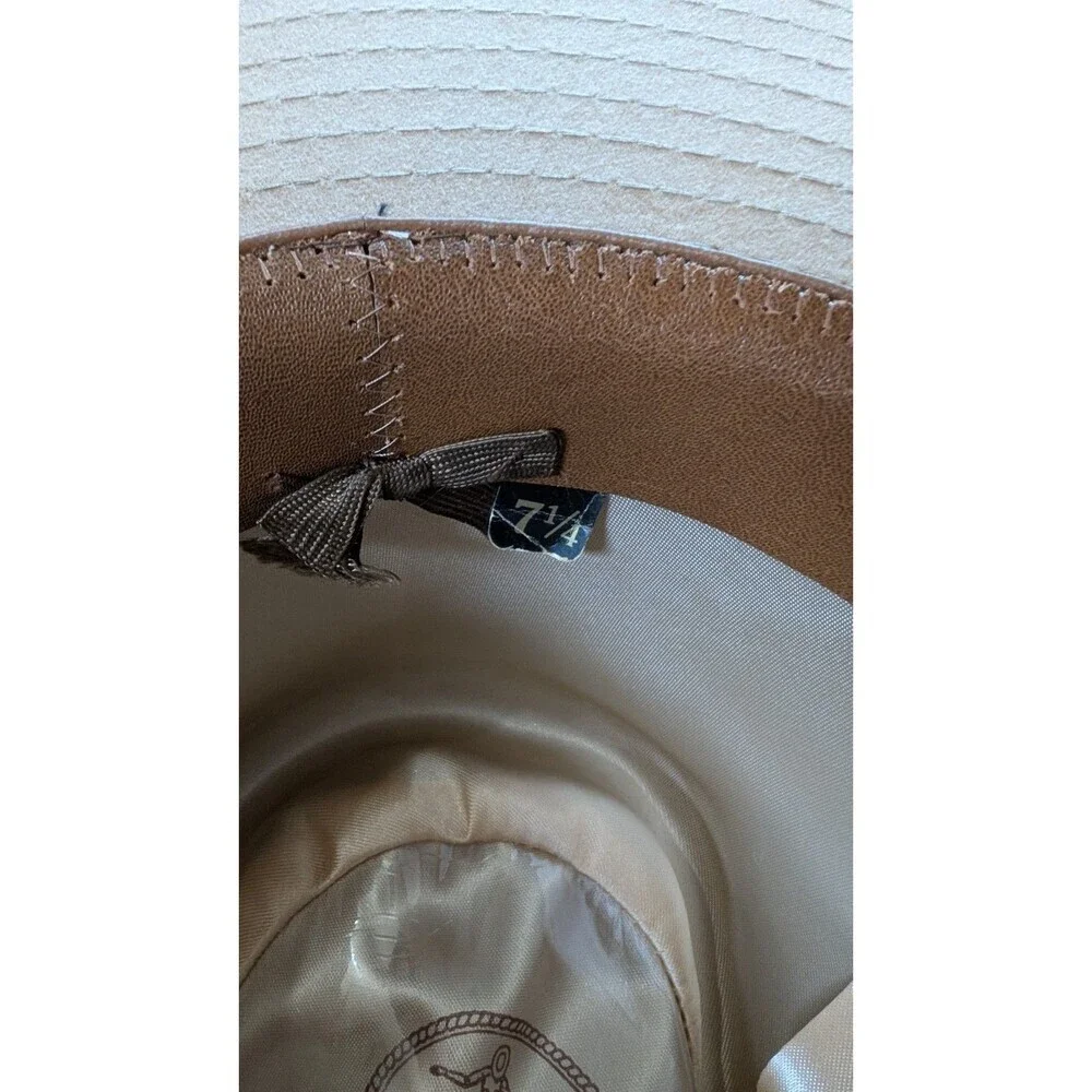 Vintage Resistol  7 1/4 Self Conforming Cowboy Hat Western Brand Suede Tan